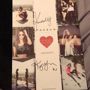 Kendall and Kylie Jenner Signed Poster
